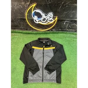 Air Jordan Boys XL Track Jacket Black Full Zip Up Youth Size 18-20 Athletic‎